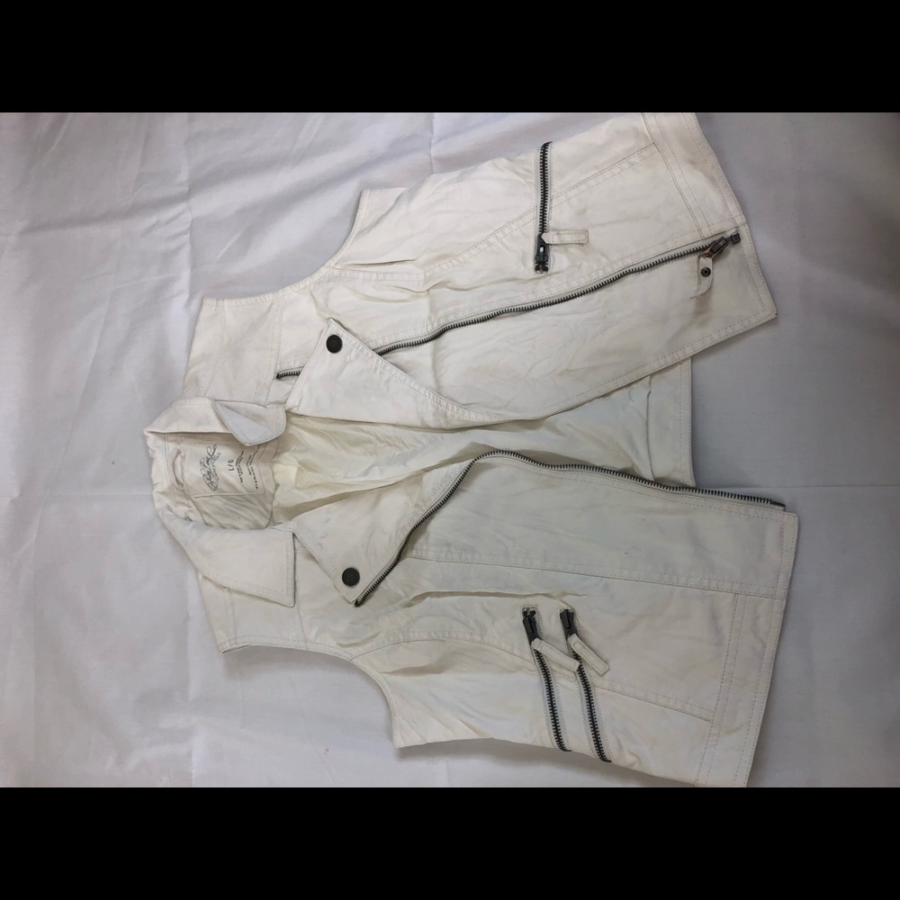 Ivory Leather Vest, from the Pretty Little Liars!